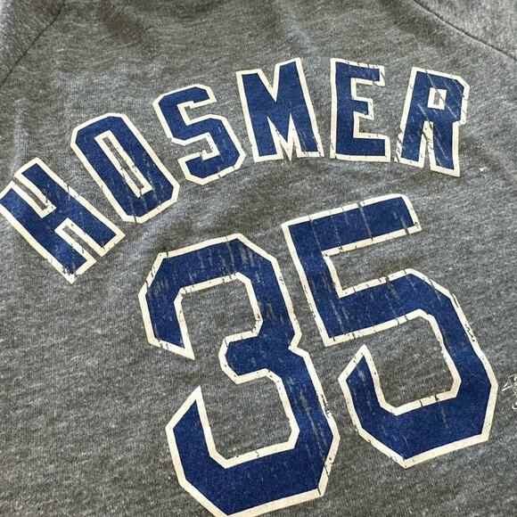 5th & Ocean KC Royals Hosmer #35 Ringer T Shirt Womens M Short Sleeve V Neck - Picture 4 of 6